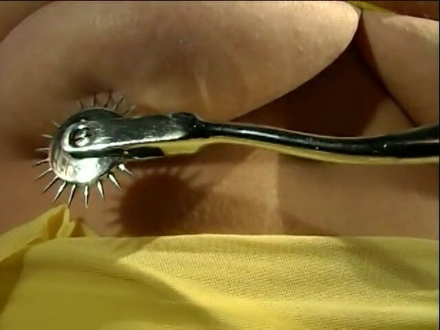 Dark Dungeon Secrets: Big tits hottie gets her tits bound and pussy teased