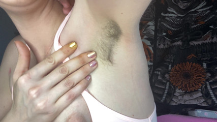 Cuteblonde666: Hairy armpits worship