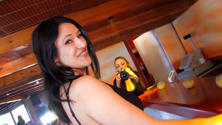 Horny Two really wet MILFs: Heavy boinked love box of randy whore cunt looks little...