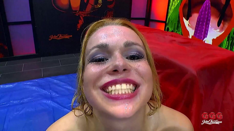 GGG John Thompson Studio: Blonde MILF with Big Tits Gets Dominated...takes a Massive Facial!