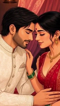 Romansa intim malam pernikahan pengantin desi - video ai created