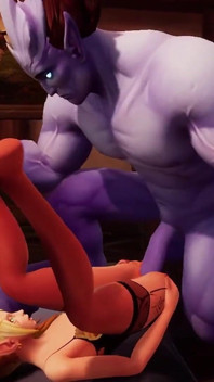 Elf seksi dapat batang biru besar | Warcraft Parody