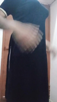 Indisk Gay Crossdresser Gaurisissy känner sig kåt i Blå Salwar Kurta