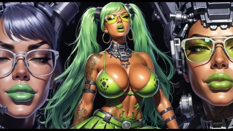 Hot girl dancing: Sexy muziekvideo, Ai-animatie