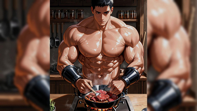 Erotic Man: Ai Muscle Hunks クッキング