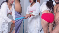 Beautiful Lady Tailor Got Painful Fucked by Her Customer in Doggy Style and Huge Cum Load in Big Indian Sexy Ass.