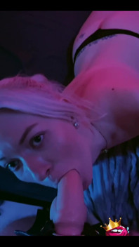 Watching Me Suck a Dildo in the Strap-on