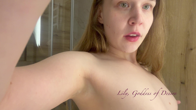 Lily, Goddess of Desire: Blowjob Big Cock with Lots of Cum and Saliva Play