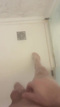 Retired Army Veteran Playing with His Cock in the Shower