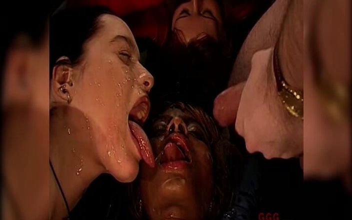 Gang Bang Germany: GGG - Betty G. и друзья получают много спермы на их трах