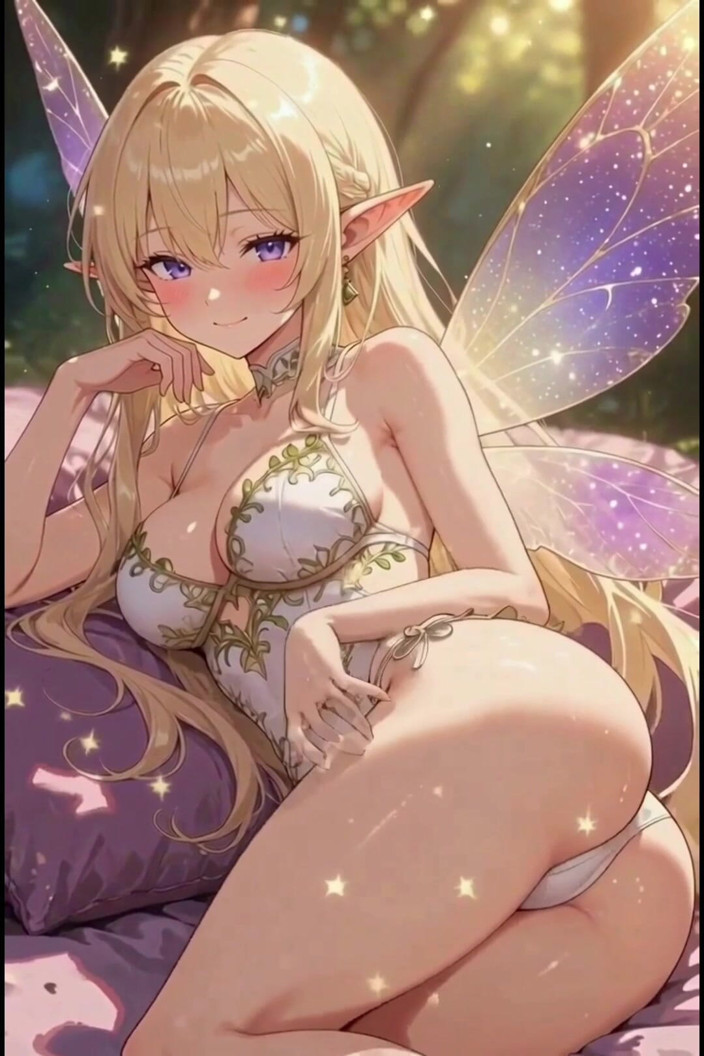 Wertstofsamler: Blondes elfen Anime Mädchen