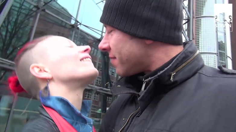Steven Shame: Hook up with skinny bitch: two guys share redhead