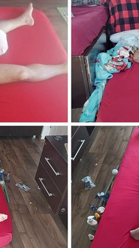 妻の体に射精します。素人カップルクレイジーセックス、剛毛まんこ、巨乳、大きなお尻