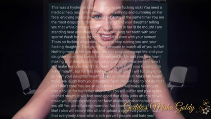 Goddess Misha Goldy: Diagnóstico: o pervertido tabu mais nojento! Parte 2