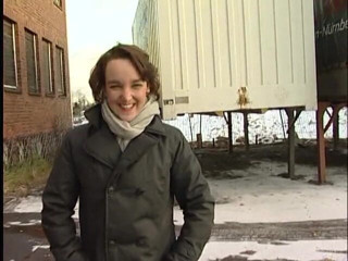Lucky Cooch: Brunette flashing for the camera