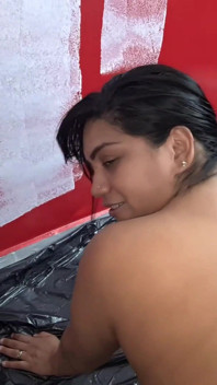Painting the House Naked: I Filled Her Pussy with Cum During the Renovation!