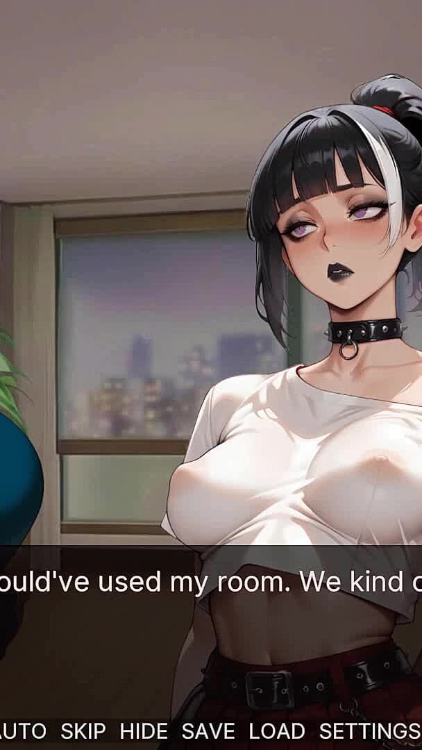 Seraphina's Life: Shemale Jerking off Her Big Cock While Listening Her Female Roommate Getting Fucked in the Next Room Ep.2