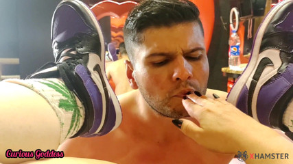Adrian And Curious: Curious Goddess blonde facesitting cock big ass asshole licking pussy...