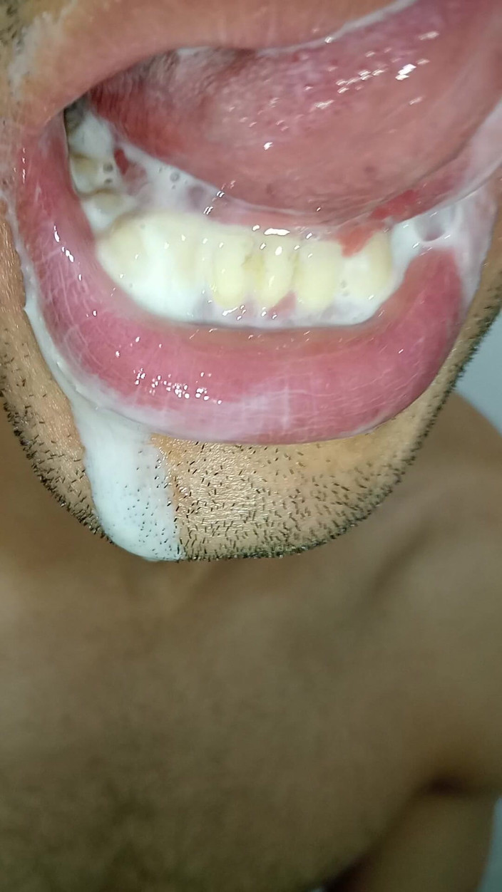 Rey rey: 口の中に精液が入るのが大好き、舌の長い舌、キス、シックスパック、フィットネスジム、サブミッシブ、女性用ランジェリー