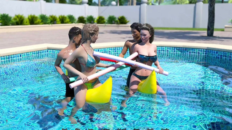 Johannes Gaming: AWAM #32 Playing games in water get a cumshot