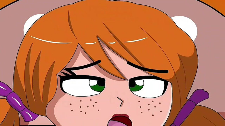 Animate golden: Pecahkan pantat si rambut merah (animasi)