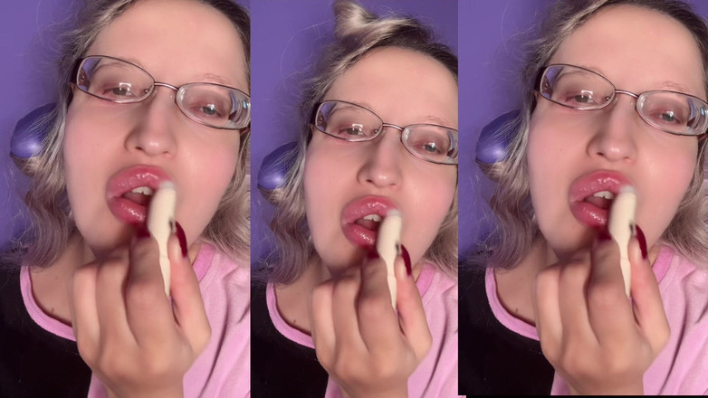 FinDom Goaldigger: Bombea un plug pout bimbo transformación para lip Obsession Clip...