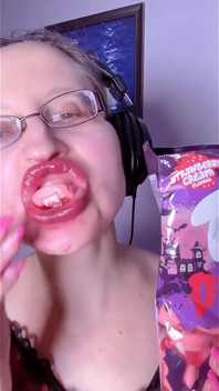 Asmr Dinti Candy Eating - Asmr, ochelari, Gianess, ruj, buze mari, Mough, Alimente, Fetiș cu față, unghii lungi
