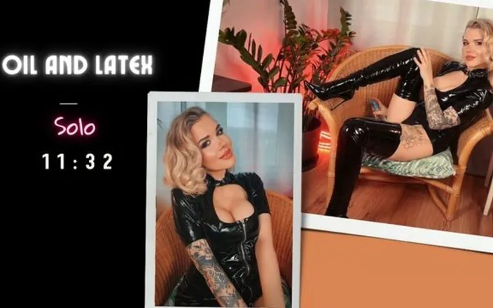 Marlene Moore: Olej a latex. Latexová masturbace a stříkání