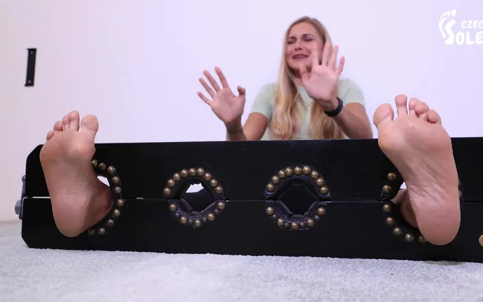 Czech Soles - foot fetish content: Girl on Girl Foot Tickling Challenge
