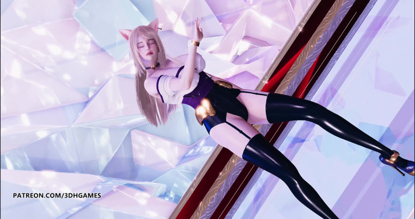 3D-Hentai Games: GFRIEND - Mago Ahri Kda hot striptease 4K 60FPS