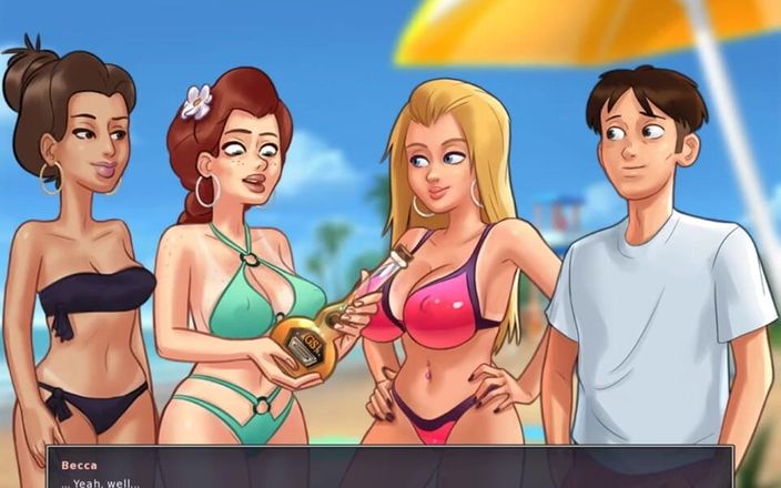 Miss Kitty 2K: Summertime Saga सौतेली मम्मी की मदद से हस्तमैथुन कर रही है-भाग 77 Misskitty2k द्वारा
