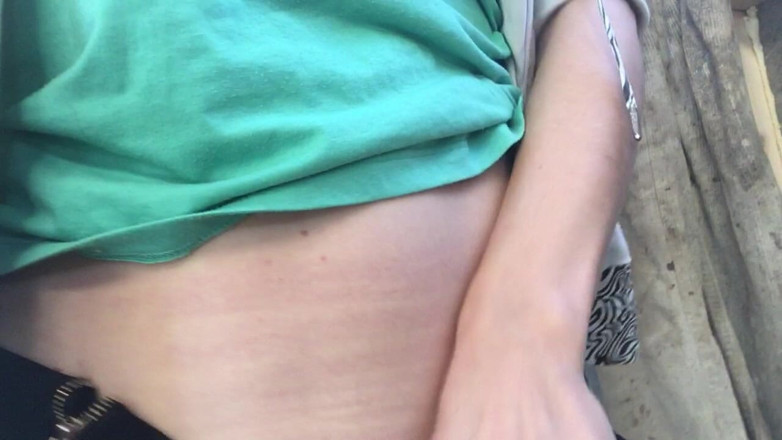 Risky Hairy Couple: Risky Masturbation at a Construction Sit