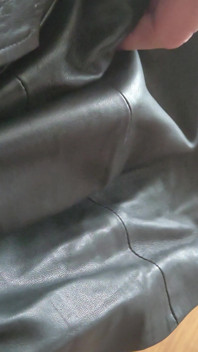 Edging in a Leather Skirt