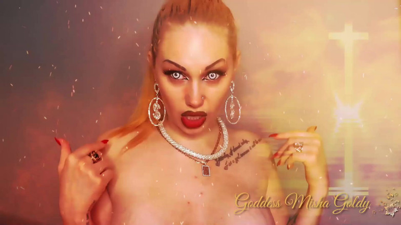 Goddess Misha Goldy: Okouzlující anti-náboženská ASMR! Dej svou duši a své tělo ďáblovi!
