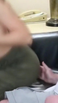 A Sexy Babe with Perfect Boobs Gives a Tiny Dick a Handjob