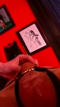 Dripping Hot Wax on Cum-soaked Tits and Stretched Holes