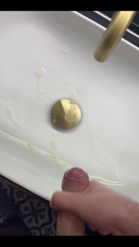 Here Is My Cumshot From Last Night. Who Is Going to Lick It up First?