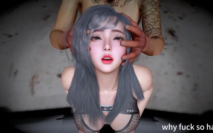Why fuck so hard: 3D Horny Slut Asian Whore Cheating with Big Dick Stranger...