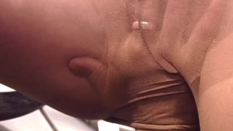 My German Amateurs: Redhead in Sheer Tights Gets Her Ass Worshipped