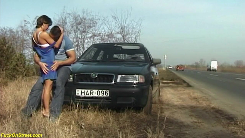 Goldwin pass: Extreme horny couple fucking on street