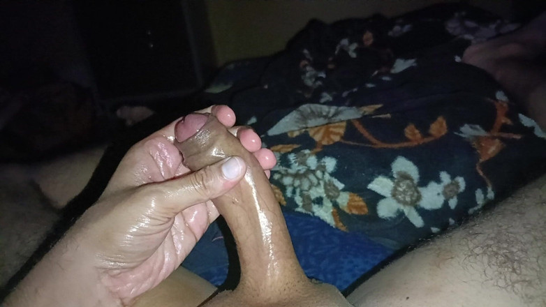 Desi shikha: Cock Massage:- Desi Boy Massage His Huge Cock and Masturbation