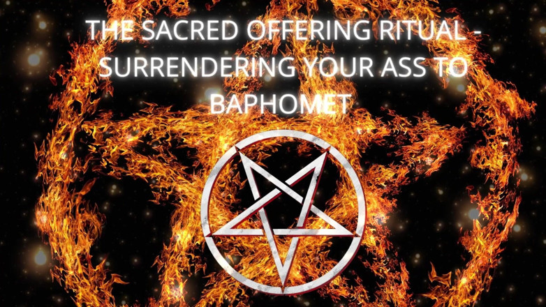 Goddess Misha Goldy: पवित्र पेशकश रस्म - Baphomet को अपनी गांड आत्मसमर्पण करना