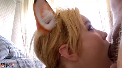 Sweetie Fox: 겸둥이 딥쓰롯과 얼굴에 사정