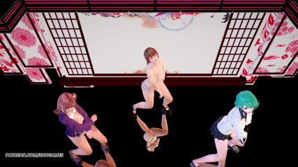 3D-Hentai Games: [MMD]マスクドビッチセクシーストリップショー穂乃果、克巳、玉木。DOAホットダンス