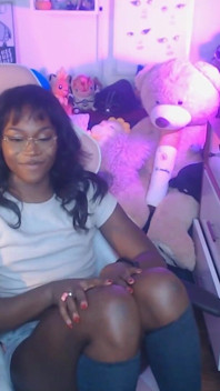 Grote Girldick Plaagt Met Rommelige Zelf-klaarkomen in Het Gezicht! Zwart Transmeisje Vanniall Masturbeert Volledige Webcamshow