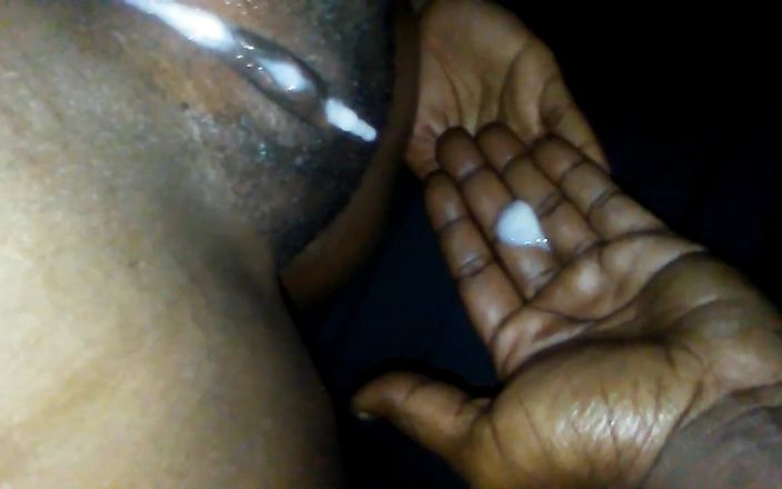 Super sexy ebony cuties: Rozprzestrzenianie moich policzków w dupę BBC piesek walenie kremówka
