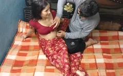 Beautiful indian wife spreading legs wide taking big cock inside pussy for hardcore sex