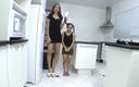 MF Video Brazil: Gigantische versus extra mini-meisje overheersing - Ana Claudia en Mini Mi