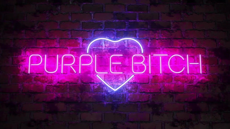 Purple Bitch: Stepdaddy girl gets dildo in both holes