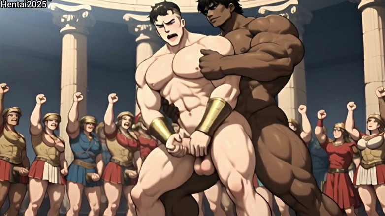 Hentai2025: รวบรวมแอนิเมชันการ์ตูนเฮ็นไตของนักสู้ข้ามเชื้อชาติและทหารโรมันกล้ามโตในยุคโรมันโบราณ